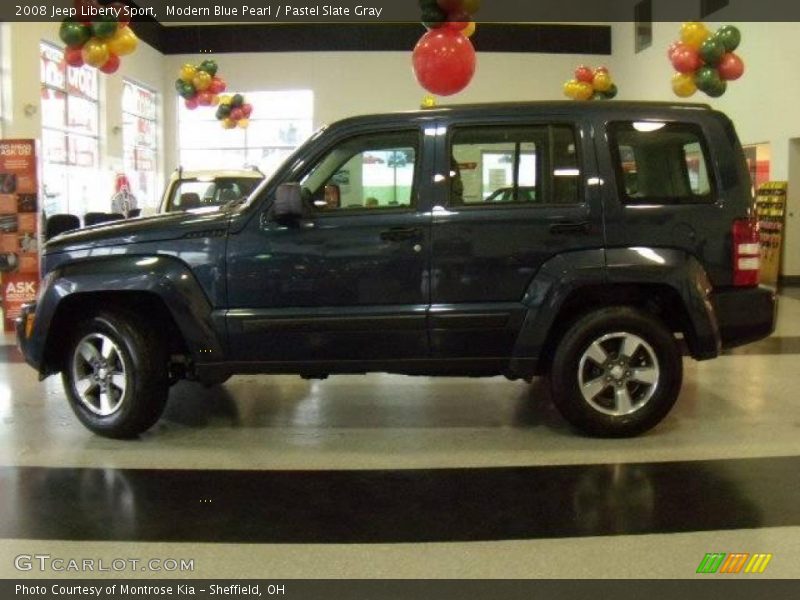 Modern Blue Pearl / Pastel Slate Gray 2008 Jeep Liberty Sport
