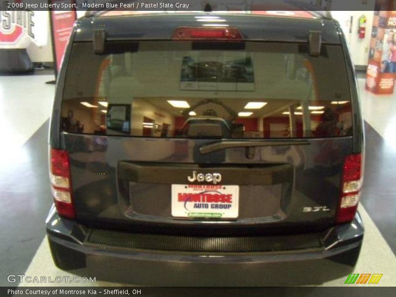 Modern Blue Pearl / Pastel Slate Gray 2008 Jeep Liberty Sport