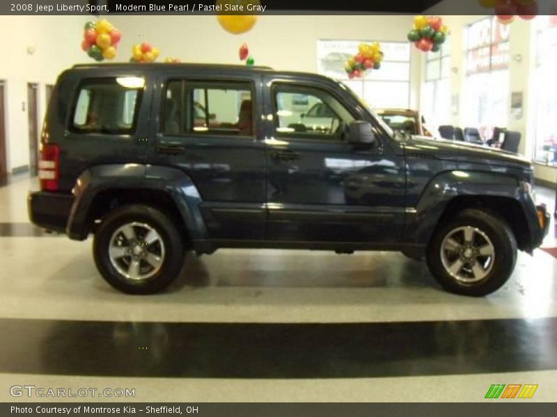 Modern Blue Pearl / Pastel Slate Gray 2008 Jeep Liberty Sport