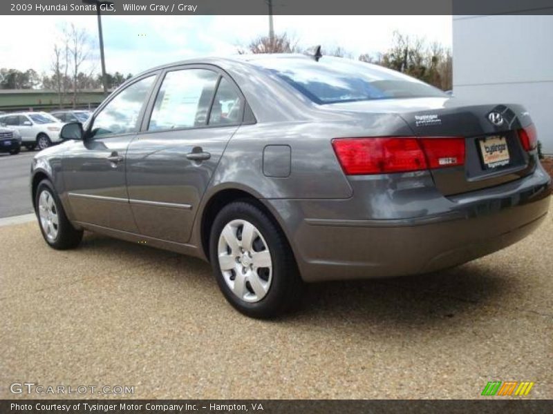 Willow Gray / Gray 2009 Hyundai Sonata GLS