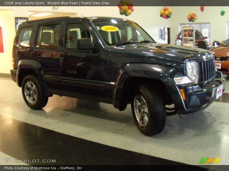 Modern Blue Pearl / Pastel Slate Gray 2008 Jeep Liberty Sport