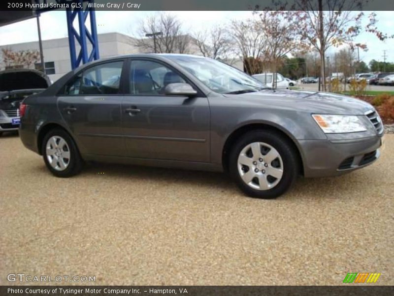 Willow Gray / Gray 2009 Hyundai Sonata GLS