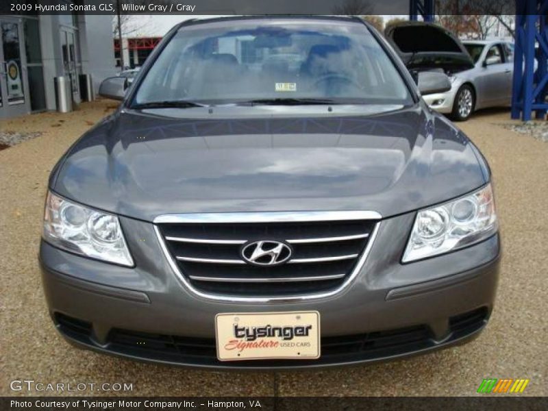 Willow Gray / Gray 2009 Hyundai Sonata GLS