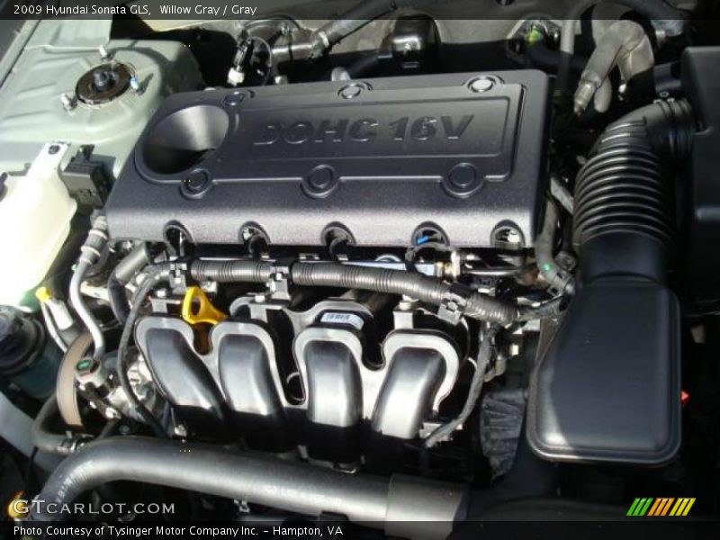 Willow Gray / Gray 2009 Hyundai Sonata GLS