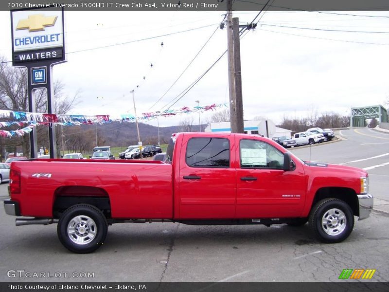 Victory Red / Ebony 2010 Chevrolet Silverado 3500HD LT Crew Cab 4x4