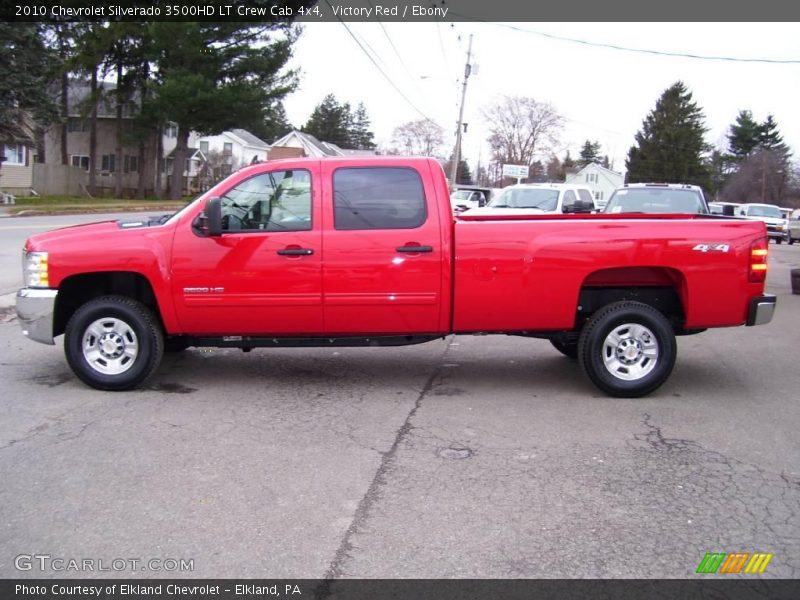 Victory Red / Ebony 2010 Chevrolet Silverado 3500HD LT Crew Cab 4x4
