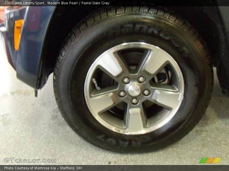 Modern Blue Pearl / Pastel Slate Gray 2008 Jeep Liberty Sport