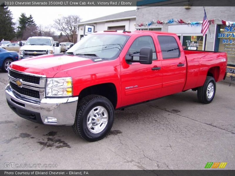 Victory Red / Ebony 2010 Chevrolet Silverado 3500HD LT Crew Cab 4x4