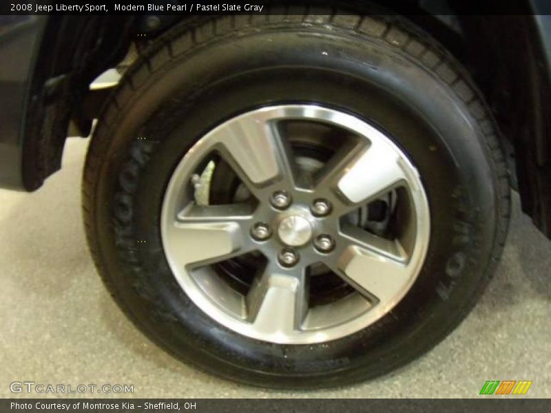 Modern Blue Pearl / Pastel Slate Gray 2008 Jeep Liberty Sport