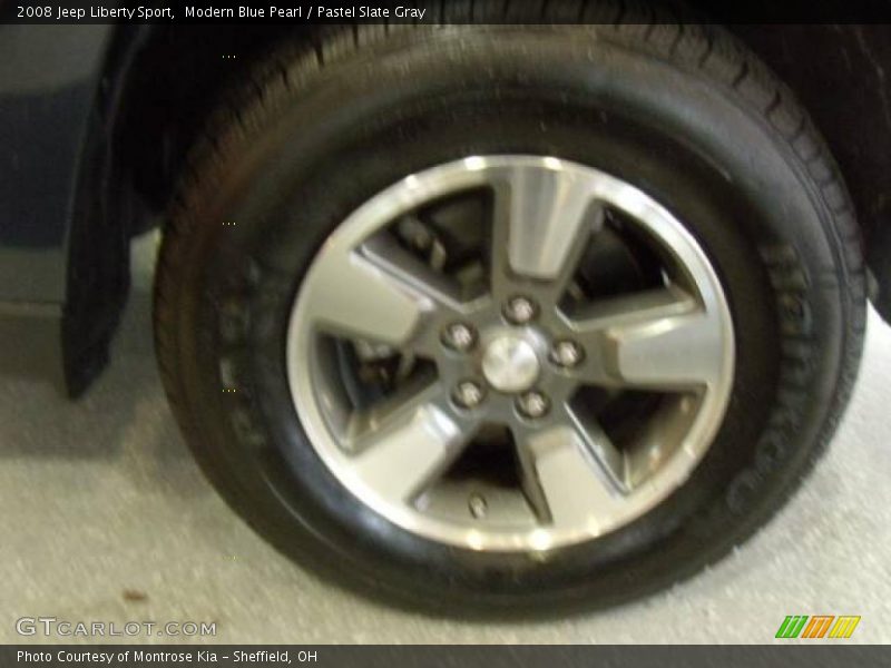 Modern Blue Pearl / Pastel Slate Gray 2008 Jeep Liberty Sport