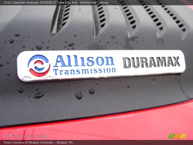 Victory Red / Ebony 2010 Chevrolet Silverado 3500HD LT Crew Cab 4x4
