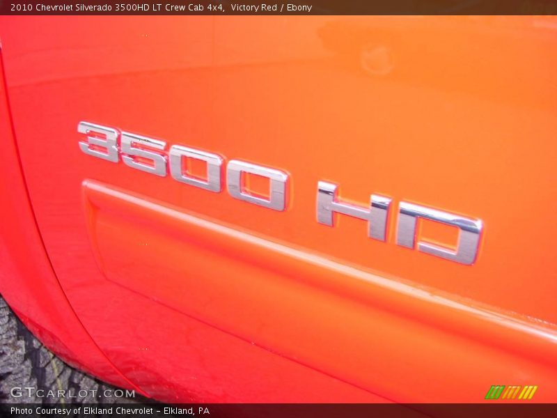 Victory Red / Ebony 2010 Chevrolet Silverado 3500HD LT Crew Cab 4x4