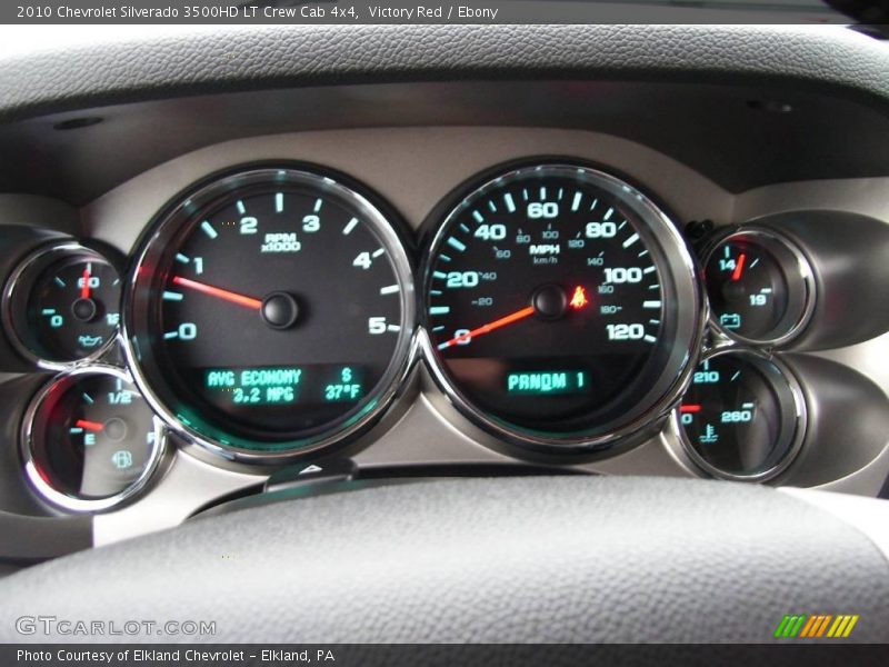 Victory Red / Ebony 2010 Chevrolet Silverado 3500HD LT Crew Cab 4x4