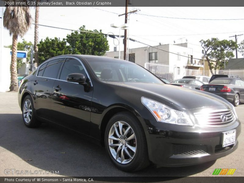 Black Obsidian / Graphite 2008 Infiniti G 35 Journey Sedan