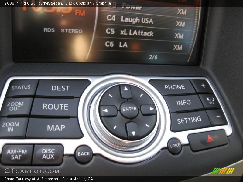 Black Obsidian / Graphite 2008 Infiniti G 35 Journey Sedan
