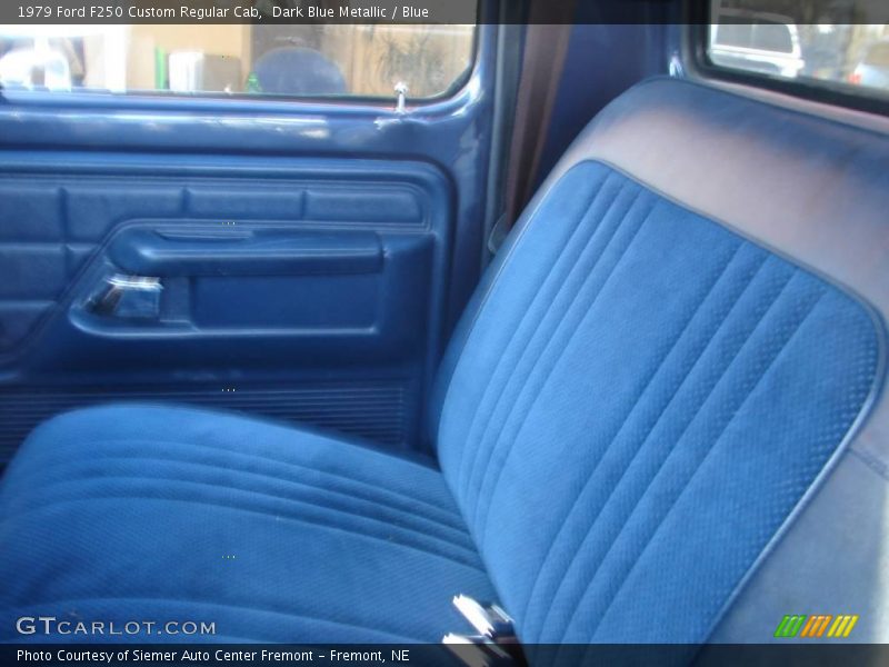 Dark Blue Metallic / Blue 1979 Ford F250 Custom Regular Cab