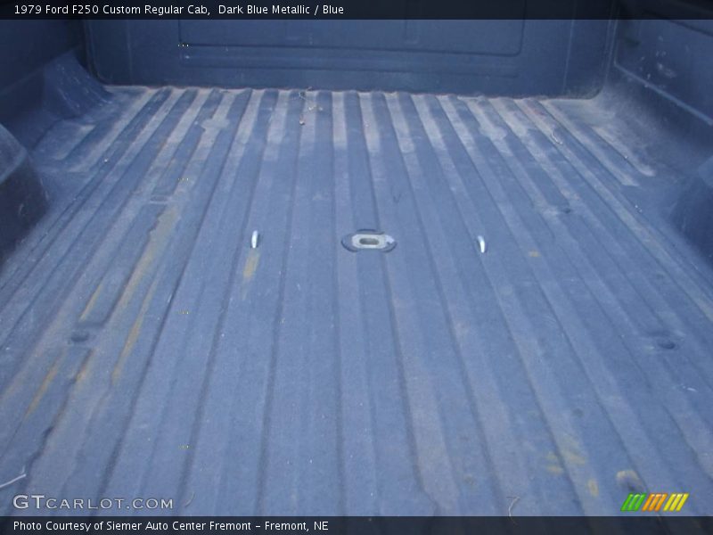 Dark Blue Metallic / Blue 1979 Ford F250 Custom Regular Cab