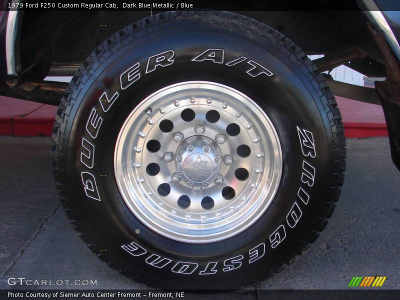 Dark Blue Metallic / Blue 1979 Ford F250 Custom Regular Cab