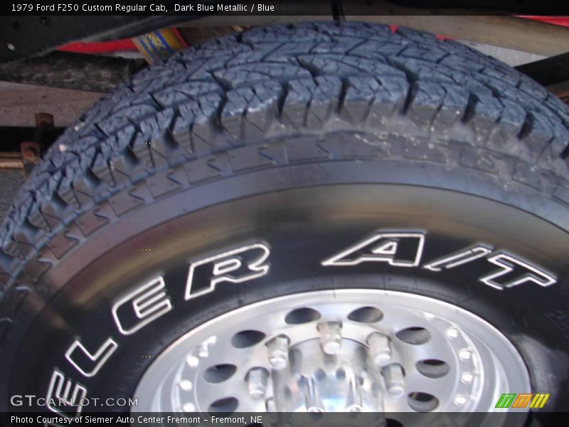 Dark Blue Metallic / Blue 1979 Ford F250 Custom Regular Cab