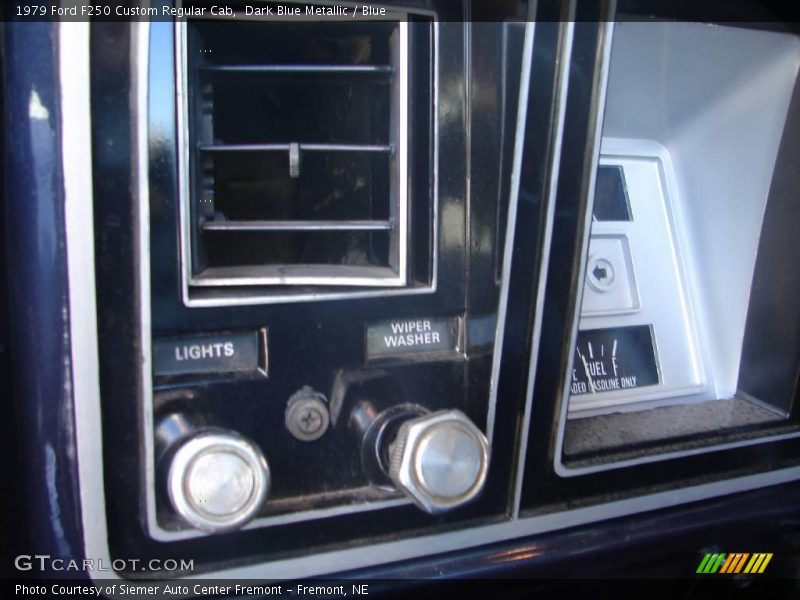 Dark Blue Metallic / Blue 1979 Ford F250 Custom Regular Cab