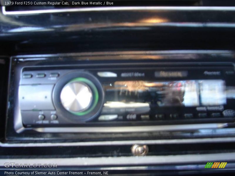 Dark Blue Metallic / Blue 1979 Ford F250 Custom Regular Cab