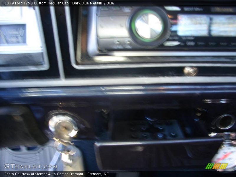 Dark Blue Metallic / Blue 1979 Ford F250 Custom Regular Cab