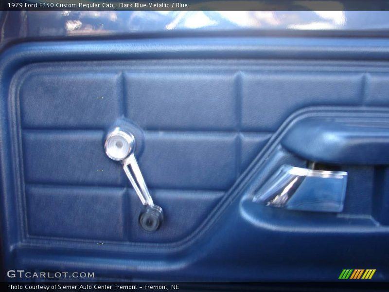 Dark Blue Metallic / Blue 1979 Ford F250 Custom Regular Cab