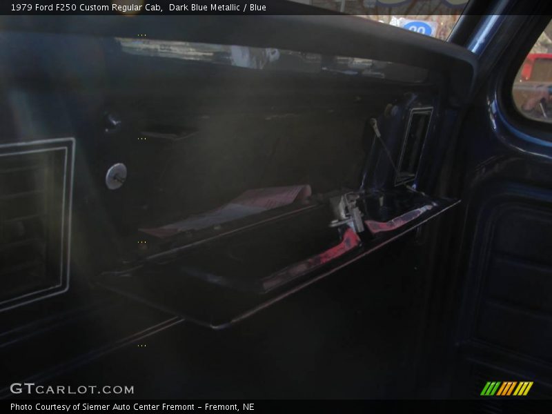 Dark Blue Metallic / Blue 1979 Ford F250 Custom Regular Cab