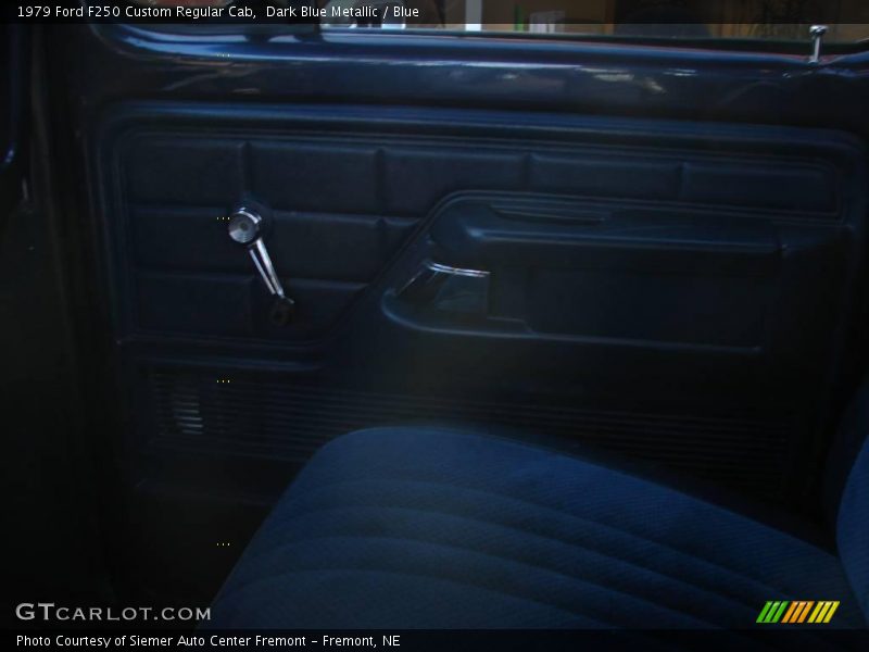 Dark Blue Metallic / Blue 1979 Ford F250 Custom Regular Cab