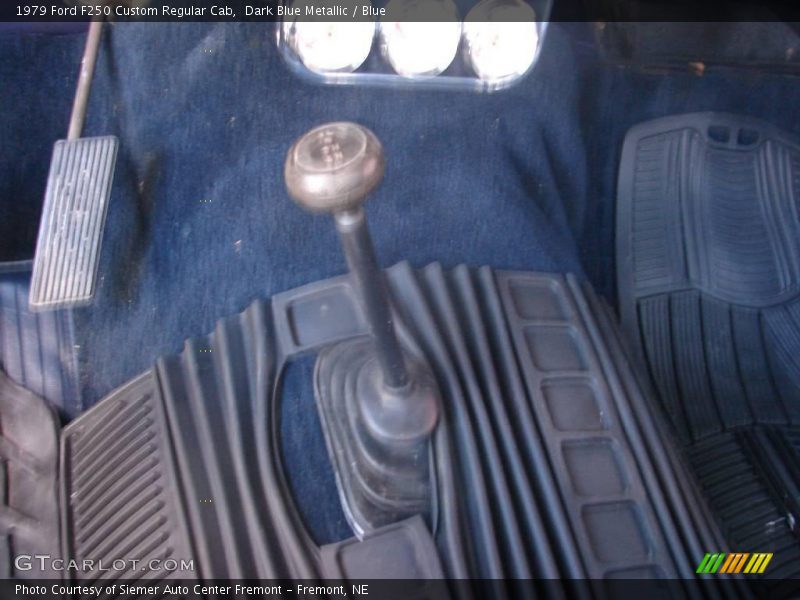 Dark Blue Metallic / Blue 1979 Ford F250 Custom Regular Cab