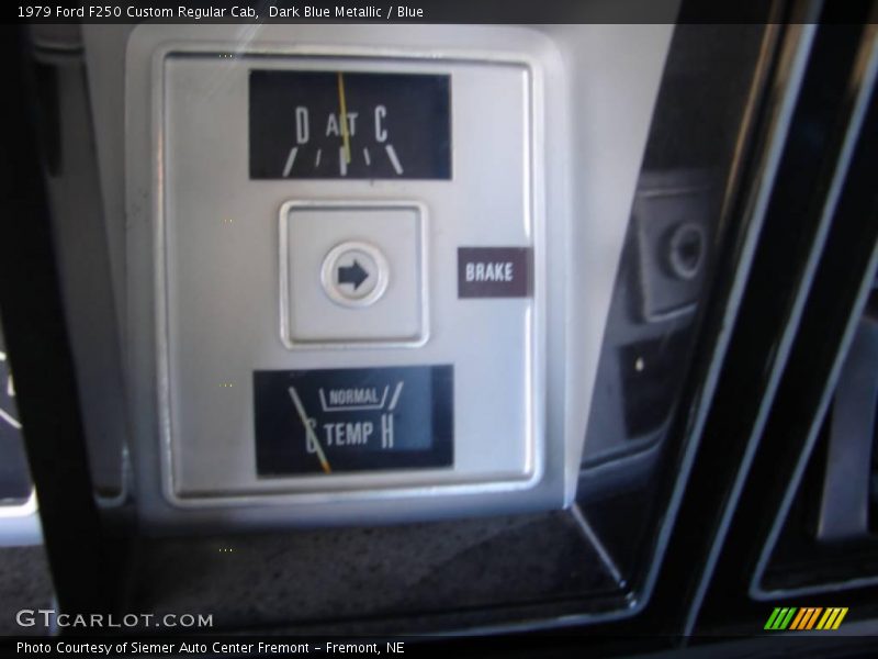 Dark Blue Metallic / Blue 1979 Ford F250 Custom Regular Cab
