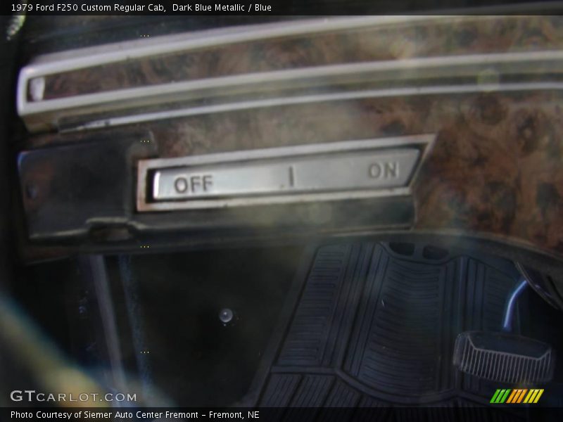 Dark Blue Metallic / Blue 1979 Ford F250 Custom Regular Cab