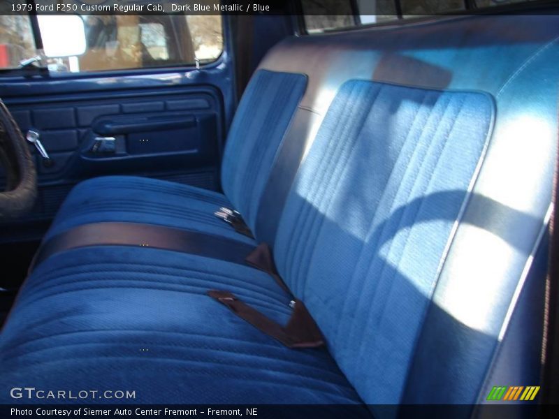 Dark Blue Metallic / Blue 1979 Ford F250 Custom Regular Cab