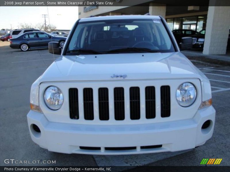 Stone White Clearcoat / Dark Slate Gray 2008 Jeep Patriot Sport