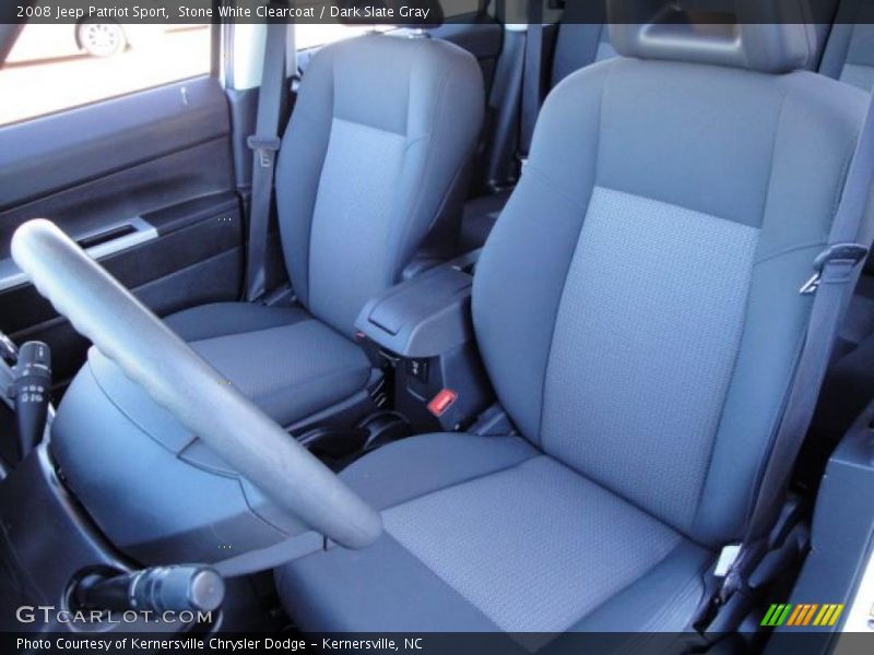 Stone White Clearcoat / Dark Slate Gray 2008 Jeep Patriot Sport