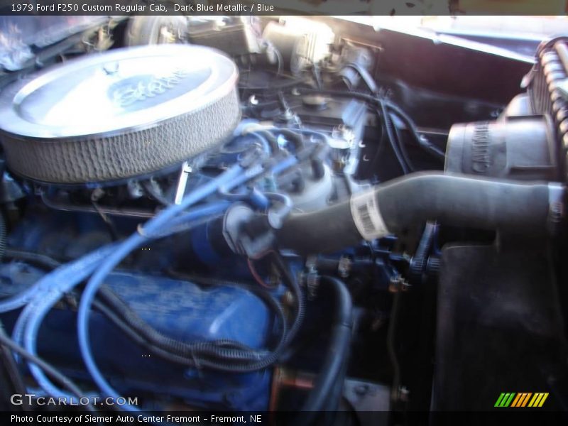 Dark Blue Metallic / Blue 1979 Ford F250 Custom Regular Cab