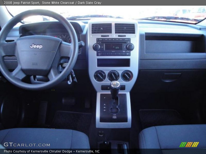 Stone White Clearcoat / Dark Slate Gray 2008 Jeep Patriot Sport