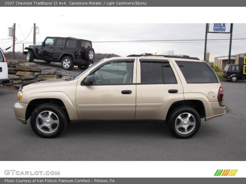 Sandstone Metallic / Light Cashmere/Ebony 2007 Chevrolet TrailBlazer LS 4x4
