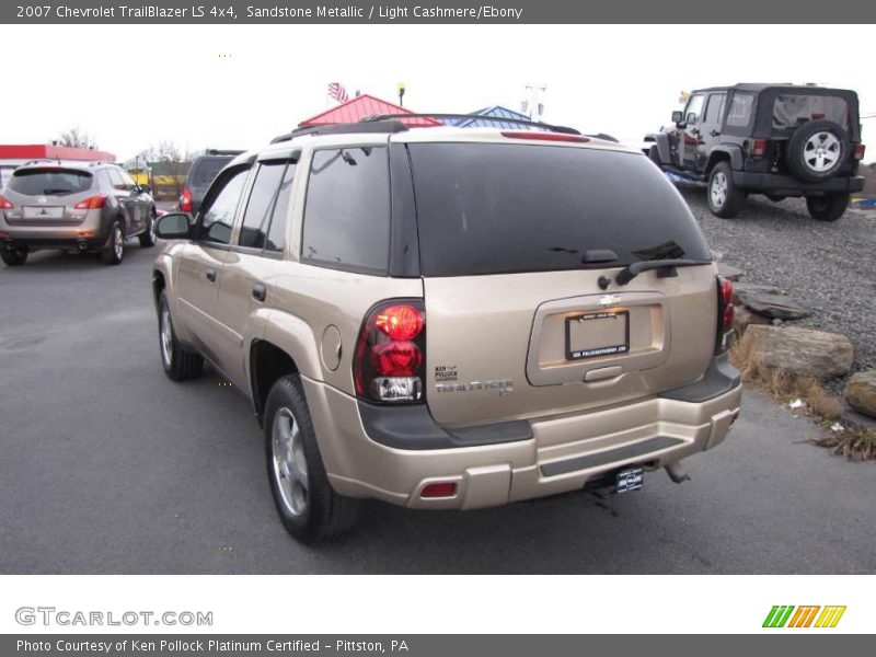 Sandstone Metallic / Light Cashmere/Ebony 2007 Chevrolet TrailBlazer LS 4x4