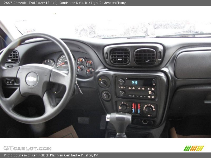 Sandstone Metallic / Light Cashmere/Ebony 2007 Chevrolet TrailBlazer LS 4x4