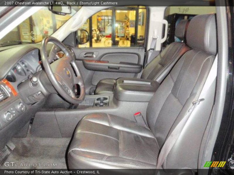 Black / Ebony/Light Cashmere 2007 Chevrolet Avalanche LT 4WD