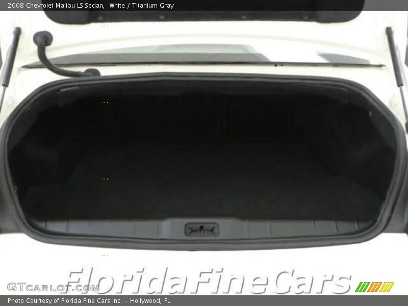White / Titanium Gray 2008 Chevrolet Malibu LS Sedan