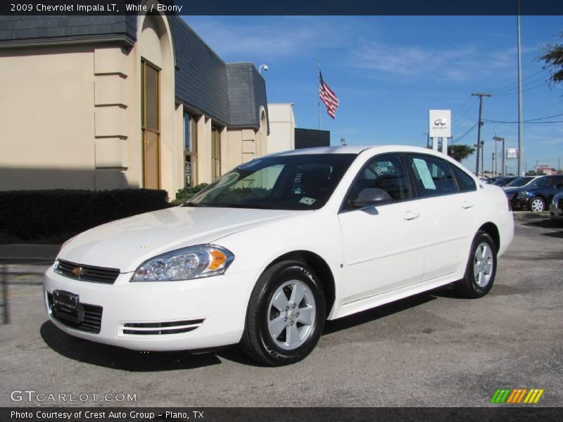 White / Ebony 2009 Chevrolet Impala LT