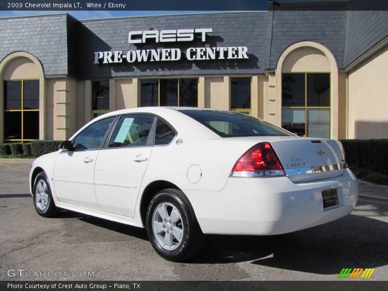 White / Ebony 2009 Chevrolet Impala LT