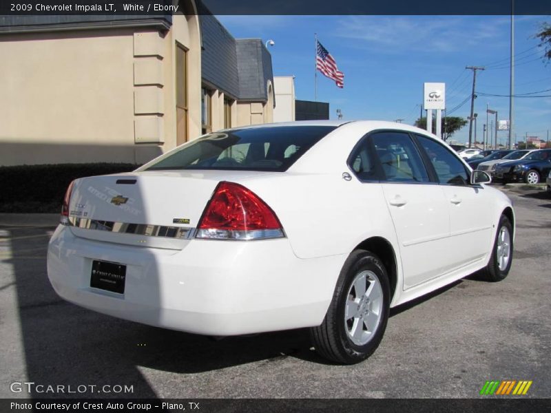 White / Ebony 2009 Chevrolet Impala LT
