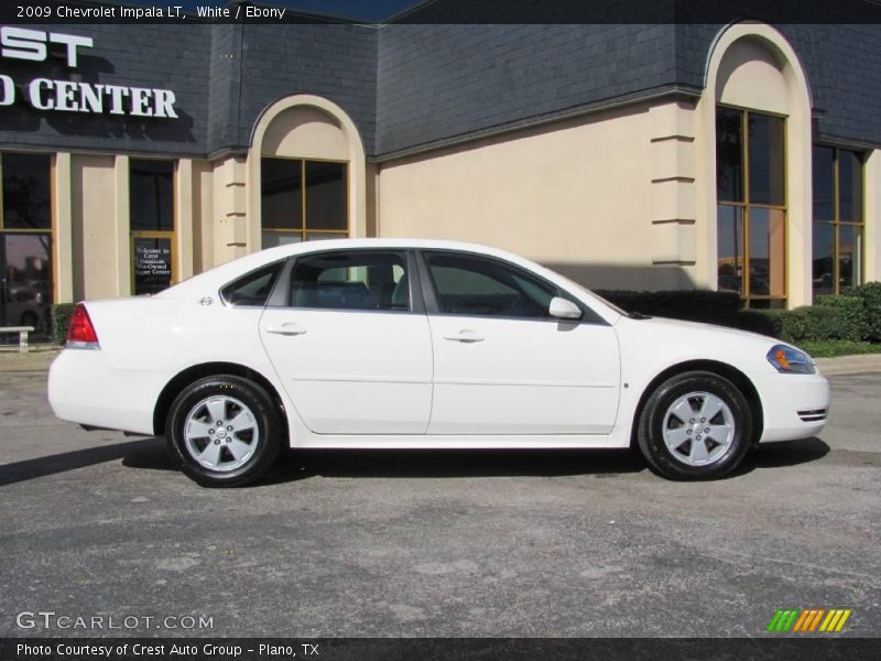 White / Ebony 2009 Chevrolet Impala LT