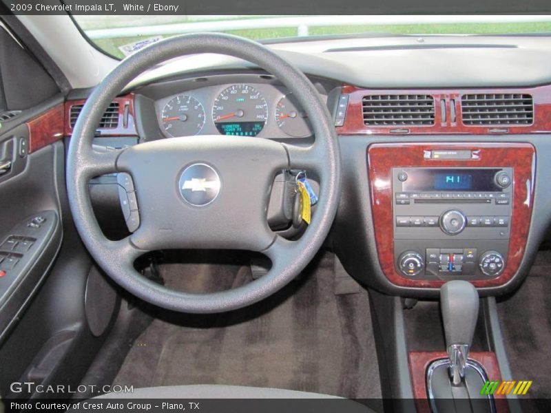 White / Ebony 2009 Chevrolet Impala LT