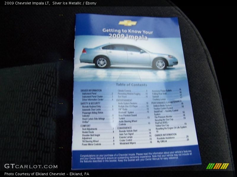 Silver Ice Metallic / Ebony 2009 Chevrolet Impala LT