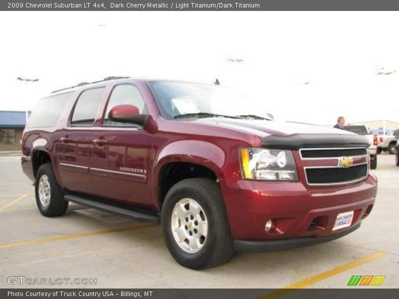 Dark Cherry Metallic / Light Titanium/Dark Titanium 2009 Chevrolet Suburban LT 4x4