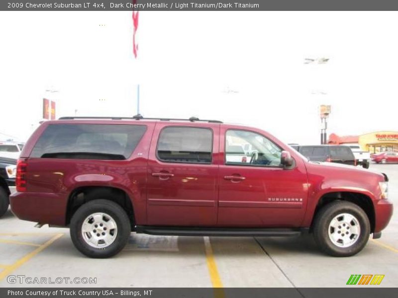 Dark Cherry Metallic / Light Titanium/Dark Titanium 2009 Chevrolet Suburban LT 4x4